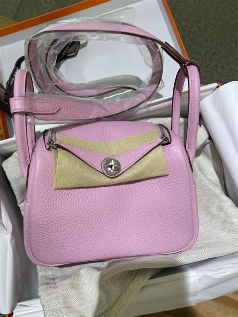 hermes mini lindy mauve pale|little lindy Hermes mini.